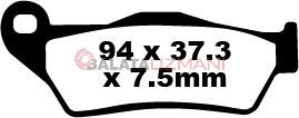 KTM 950 Supermoto (2005-2007) Sinter Arka Fren Balatasi EBC FA181HH