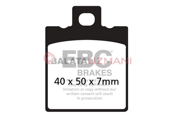 Ducati Monster 800 (2003-2004) Organik Arka Fren Balatasi EBC FA047