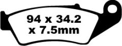 Honda CRF125F (17/14 Jant) (2014) Ön Organik Kevlar Fren Balatasi EBC FA185TT