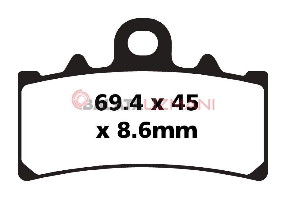 KTM 125 Duke (300mm Ön Disk) (2013-2018) Sinter Ön Fren Balatasi EBC FA606HH