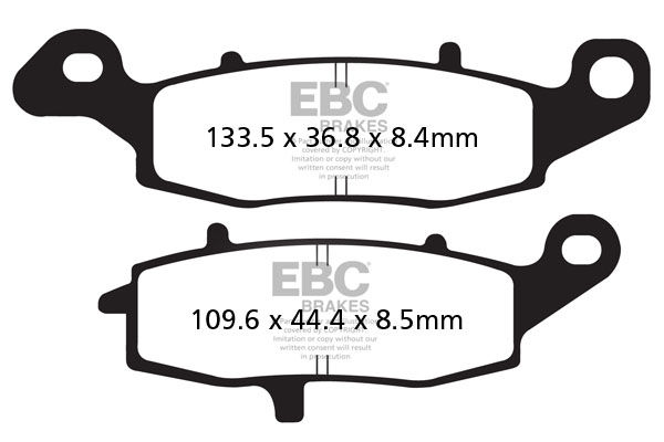 Suzuki GSX 600 FW/FX/FY/FK1/FK2 (1998-2002) Ön Sag Organik Kevlar Fren Balatasi EBC FA231