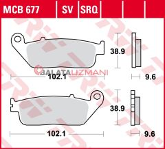 Honda CB 650 F, FA (2014-> --) Ön Sinter Fren Balatasi TRW MCB677SV*