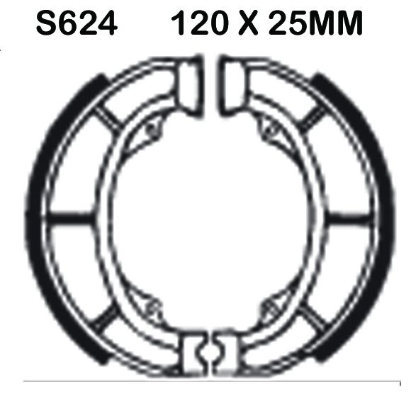 Suzuki UK 110 L5/L6/L7/L8 Address (2015-2018) Organik Arka Fren Balatasi EBC S624