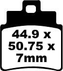 SYM Joymax 250 i (2007-2008) Ön Organik Kevlar Fren Balatasi EBC SFA355/4