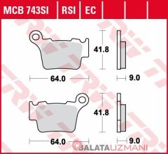 KTM SX 450  (2003->2006) Arka Sinter Fren Balatasi TRW MCB743SI
