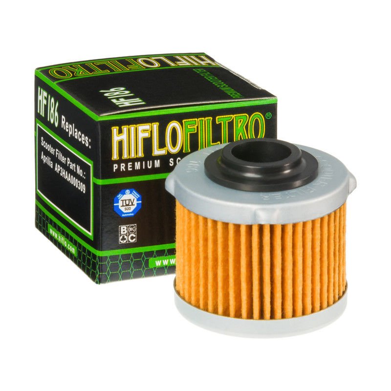 Aprilia 200 Scarabeo Net i.e. (2010-2015) Hiflo Premium Kağıt Yağ Filtresi HF186