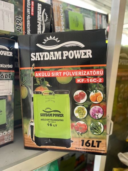 SAYDAM POWER 16 LT AKÜLÜ İLAÇLAMA POMPASI(SIRT PÜLVERİZATÖRÜ)