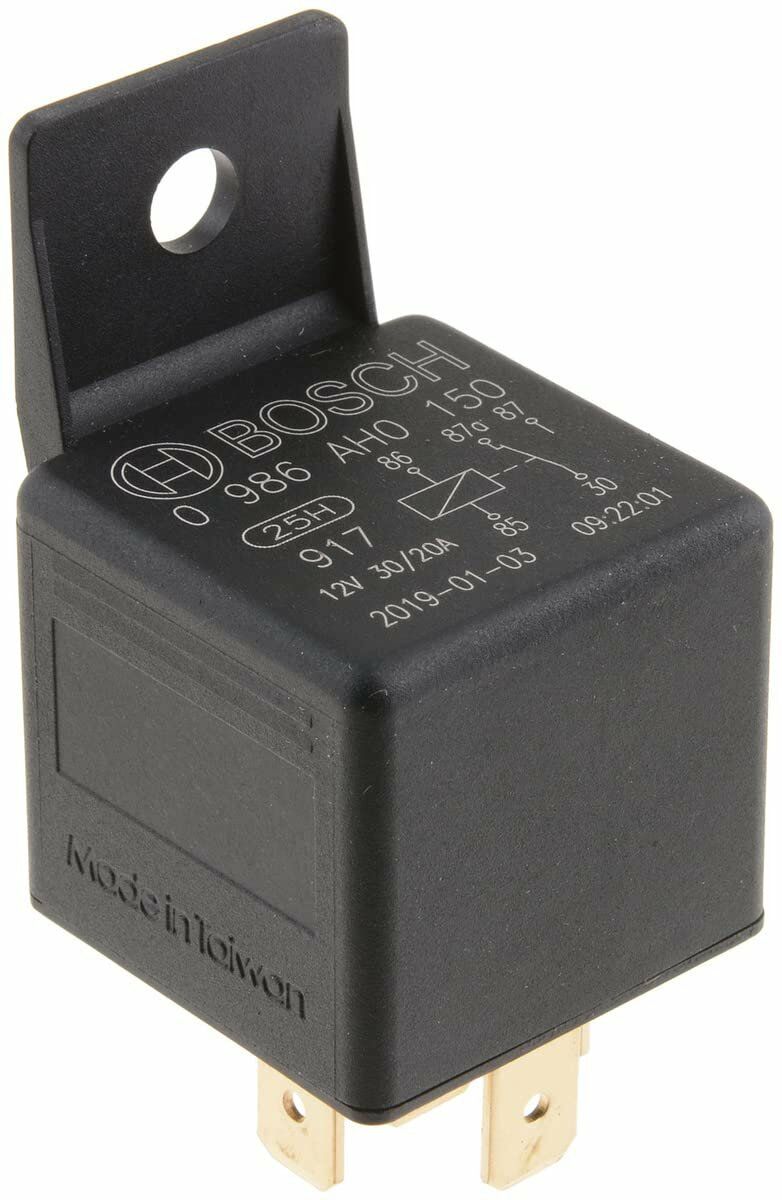 12V 30/20A Dirençli Çift Platin Mini Röle 5 Fiş Bosch 0986AH0150 Saplı
