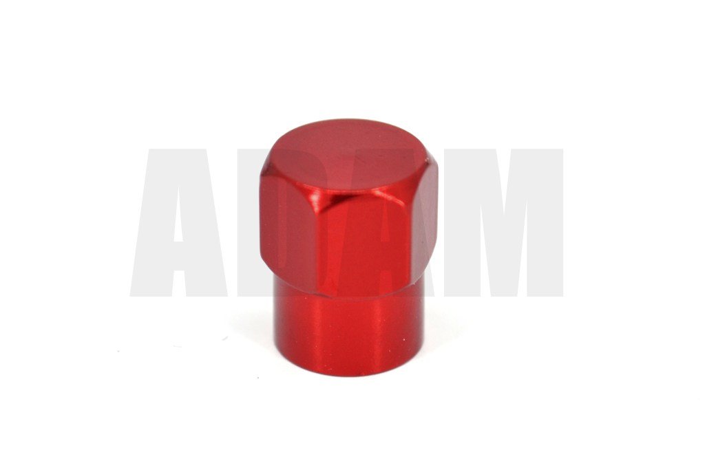 Contalı Aluminyum Sibop Kapağı Metalik Kırmızı