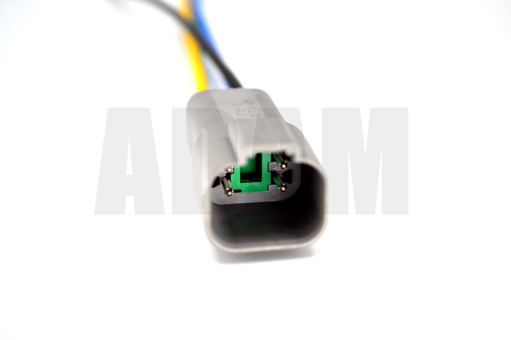 4 Pin Kablolu Deutsch Soket Elektrik Bağlantı Konnektörü Dişi (Pinleri Erkektir)