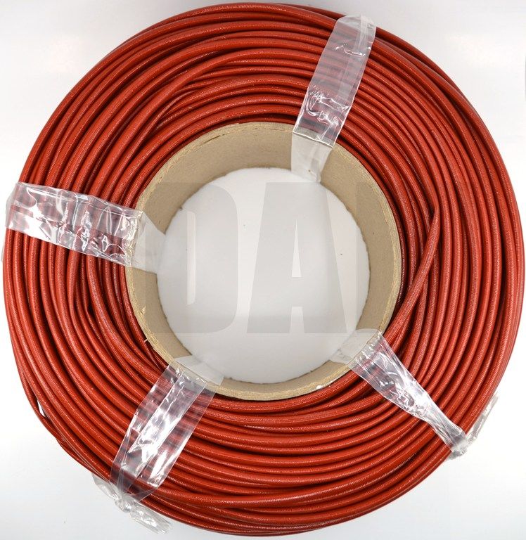 50 Metre 10mm Silikon İzoleli Cam Elyaf H-Class Kahverengi Makaron