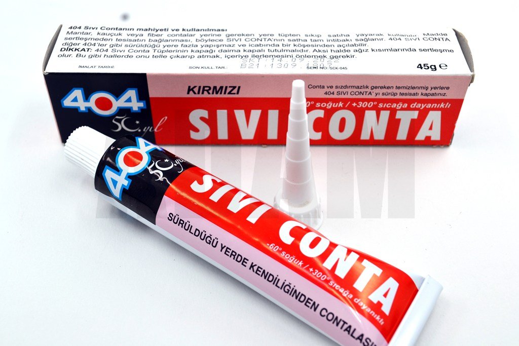 Kırmızı Sıvı Conta 45Gr Tüp +300C°