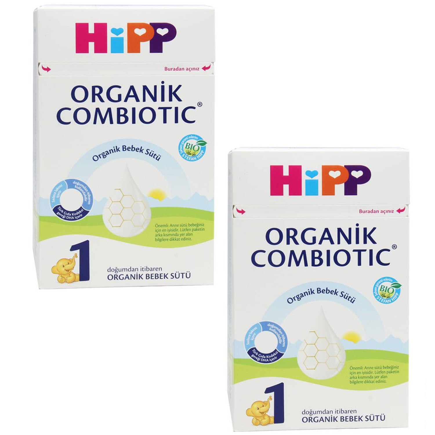 Hipp 1 Organik Combiotic 800 gr Bebek Sütü 2 ADET