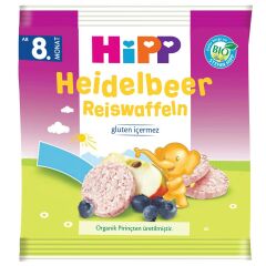 Hipp Organik Pirinçli Yaban Mersinli 8+ Ay Bebek Gofreti 30 gr