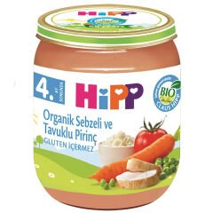 Hipp Kavanoz Maması Organik Sebzeli Ve Tavuklu Pirinç 125 gr