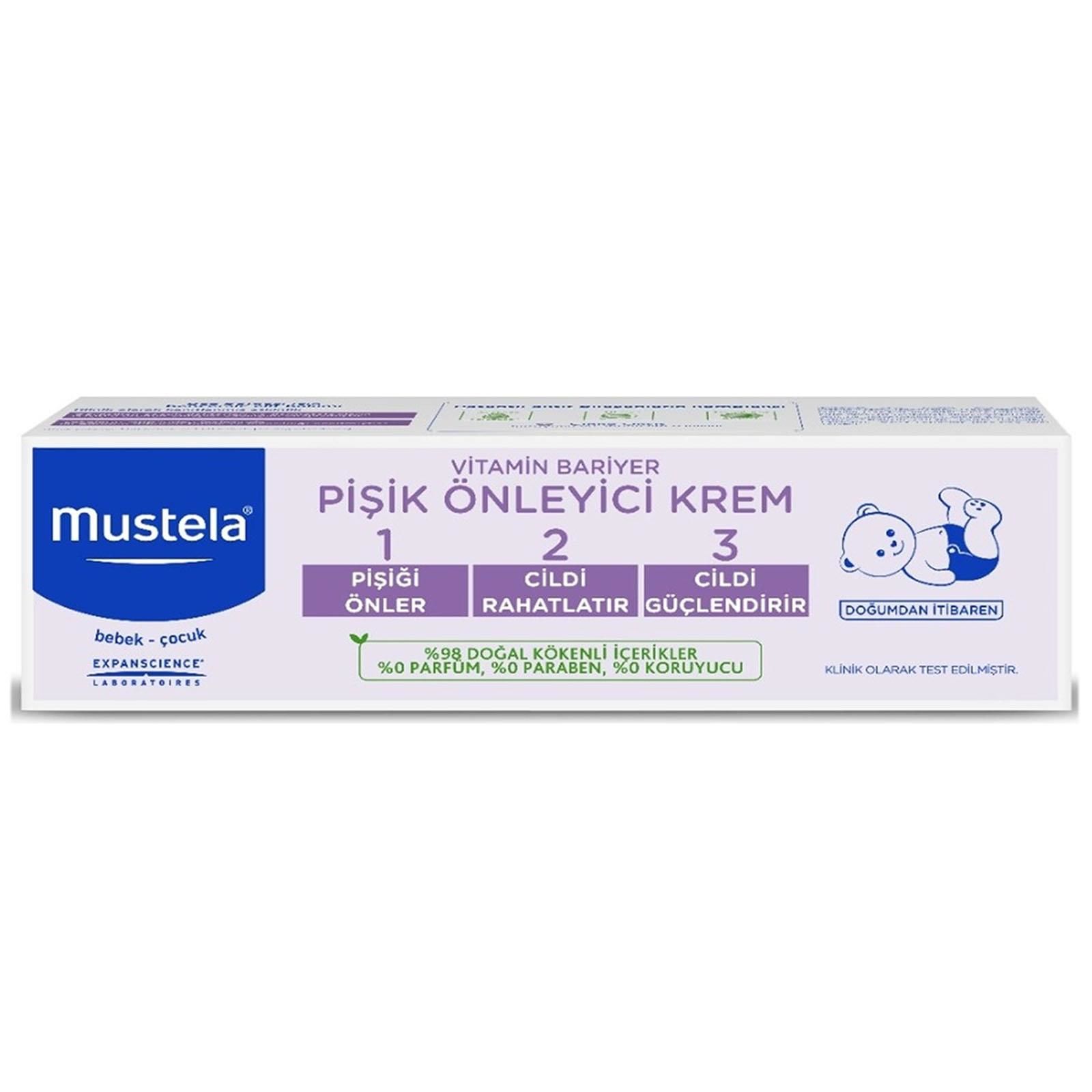 Mustela Vitamin Barrier 1-2-3 Pişik Kremi 50 ml