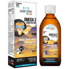 Zade Vital Miniza Omega 3 Ve Çörek Otu Yağı İçeren Takviye Edici Gıda 150 ml