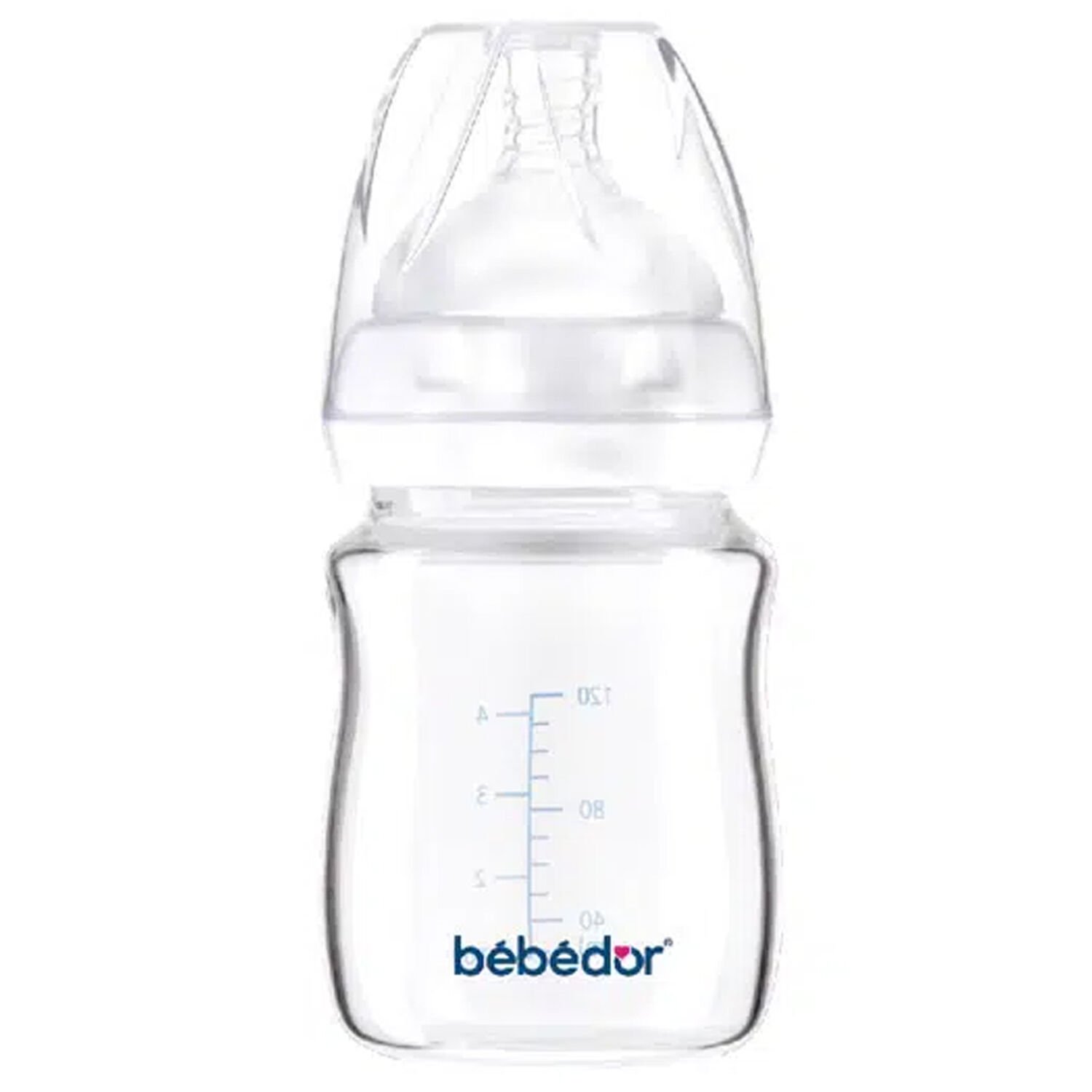 Bebedor Geniş Ağızlı Isıya Dayanıklı Cam Biberon 120 ml