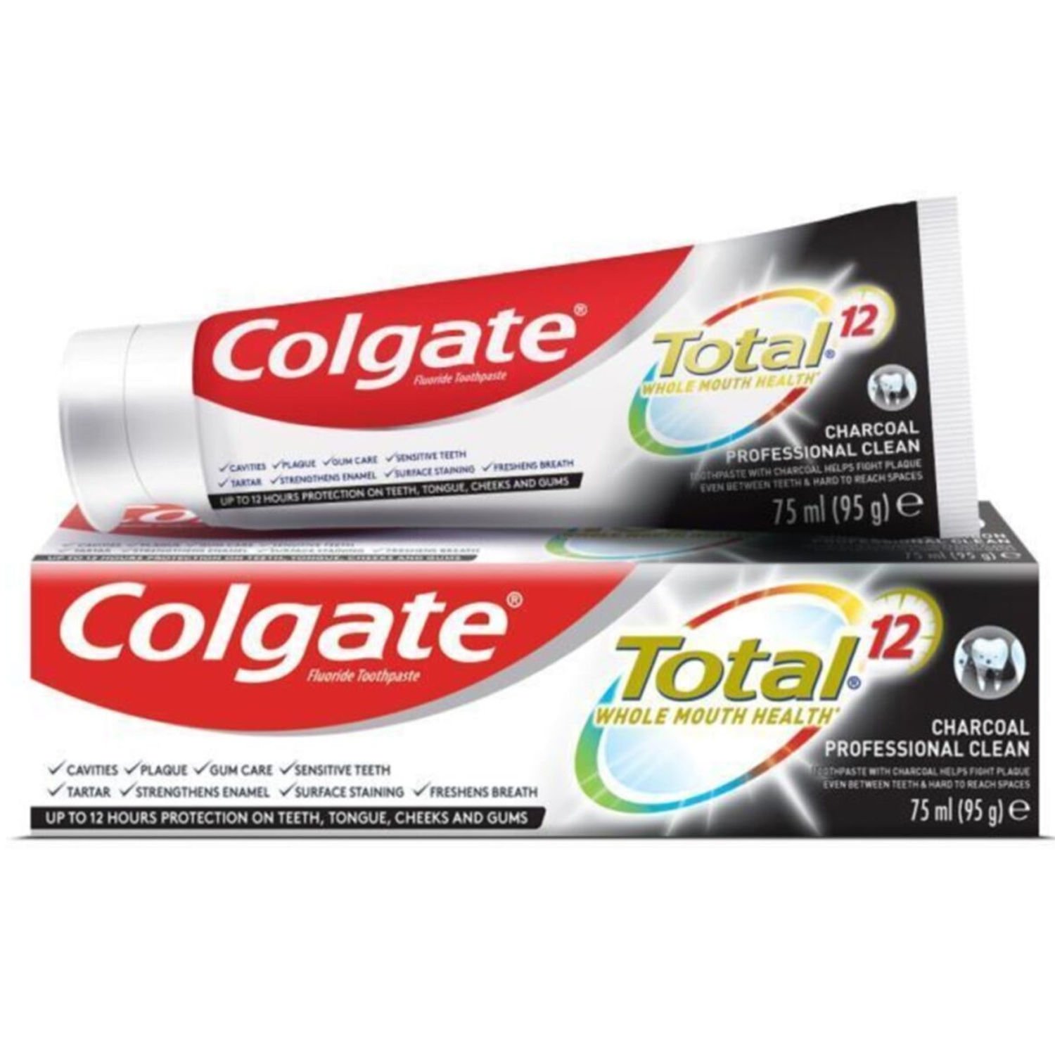 Colgate Total Aktif Kömür Profesyonel Temizlik Diş Macunu 75 ml