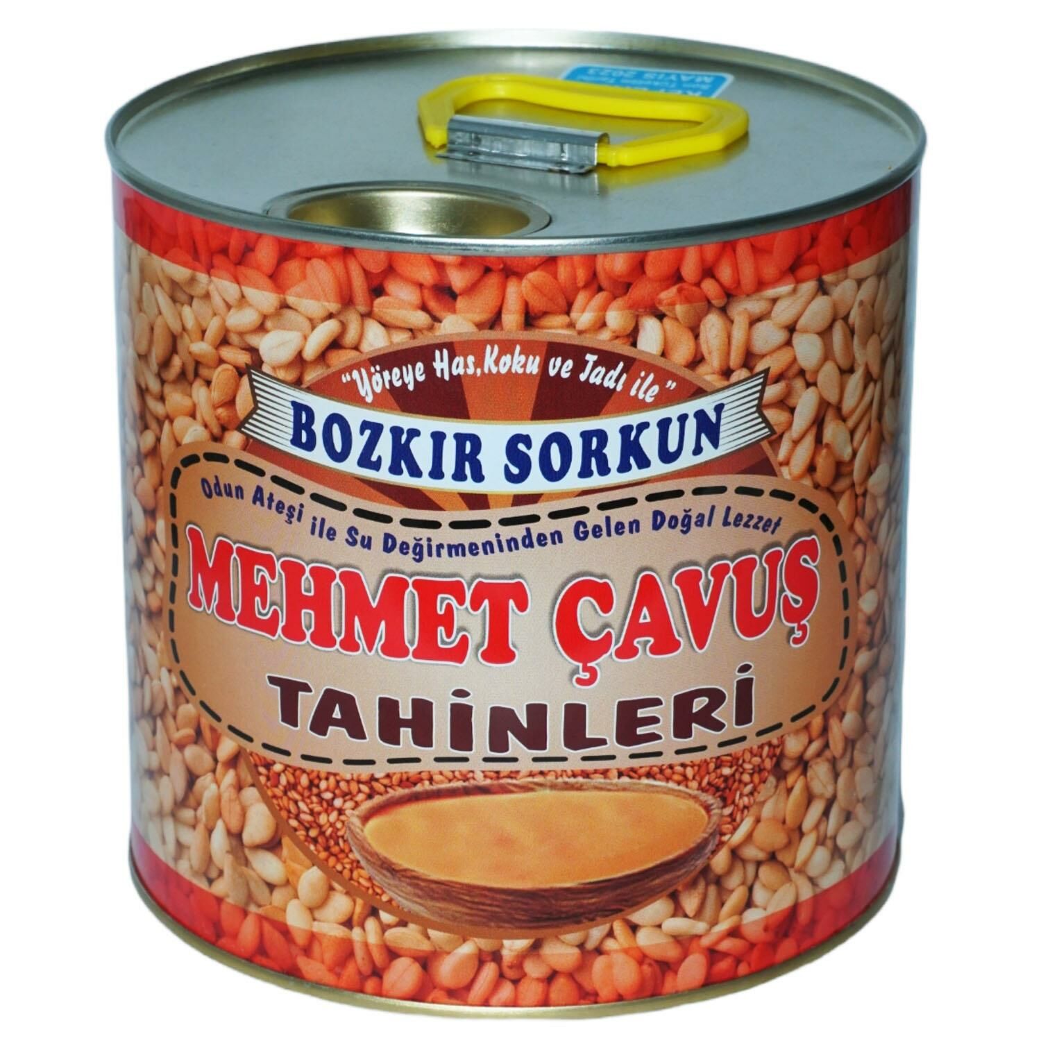 Mehmet Çavuş Kepekli Bozkır Tahini Teneke Kutu 2 Kg (Net 1800 gr)