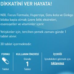 Nbl Focus Formula 30 Tablet