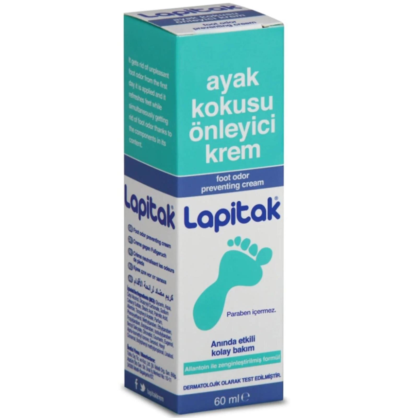 Lapitak Ayak Kokusu Önleyici Krem 60 ml