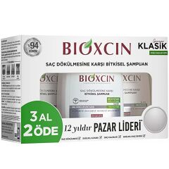 Bioxcin Klasik Yağlı Saçlar İçin Şampuan 3 x 300 ml 3 Al 2 Öde