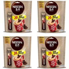 Nescafe 2 si 1 Arada 20 li Ekonomik Paket 4 ADET