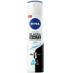 Nivea Invisible Pure Black White Kadın Deodorant Sprey 150 ml