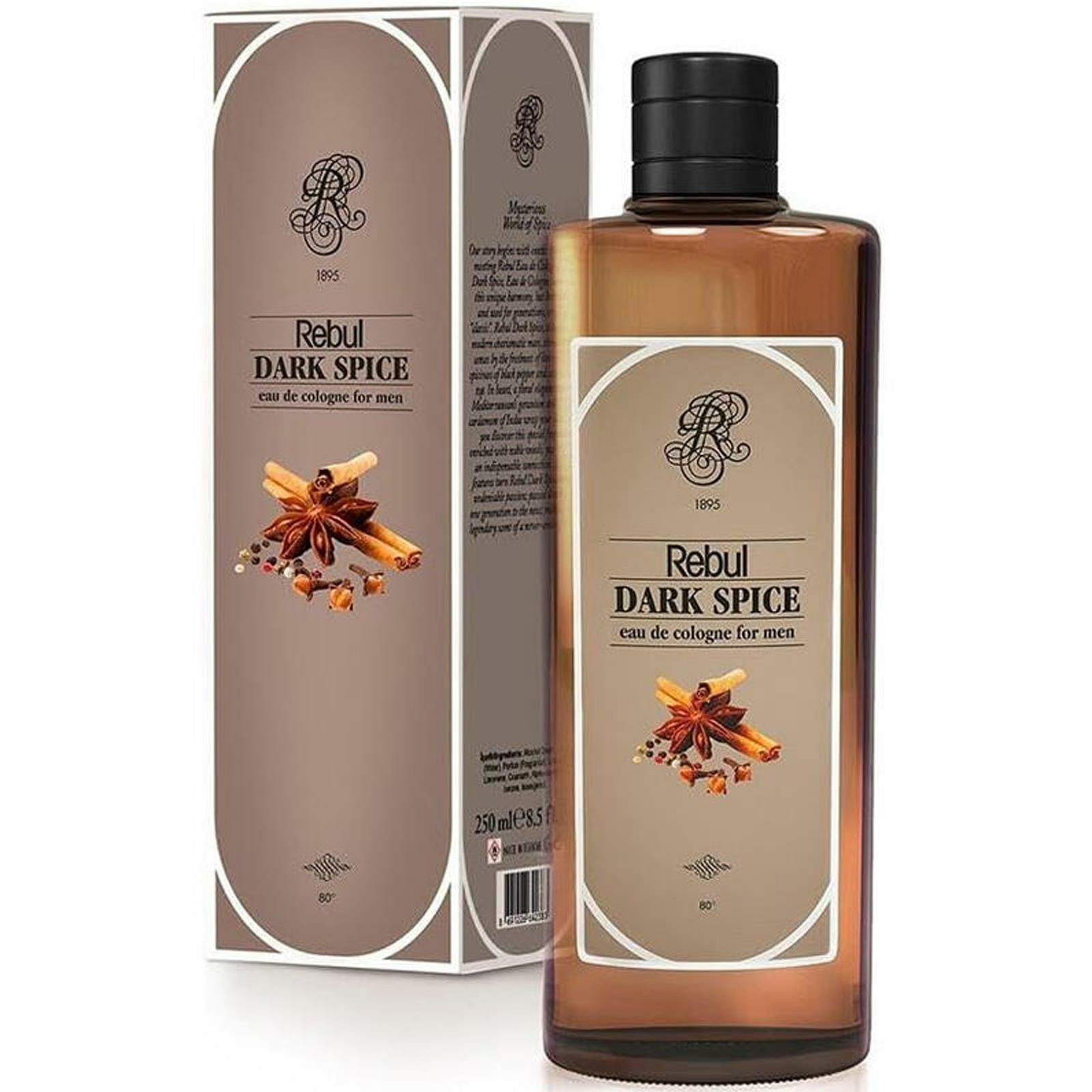 Rebul Dark Spice Kolonya Cam Şişe 250 ml