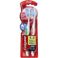 Colgate 360 Optik Beyaz Diş Fırçası Orta 1+1