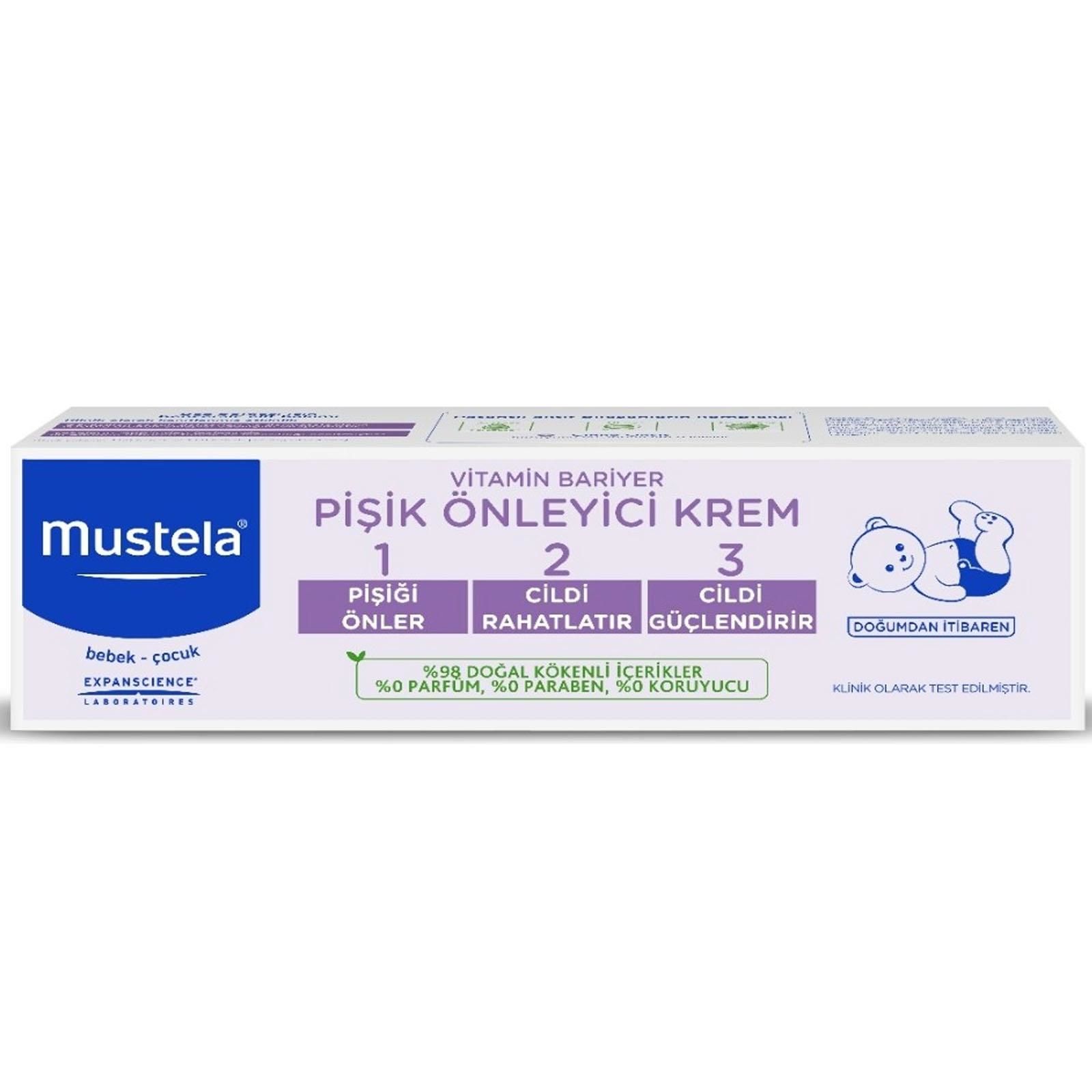Mustela Vitamin Barrier 1-2-3 Pişik Kremi 100 ml