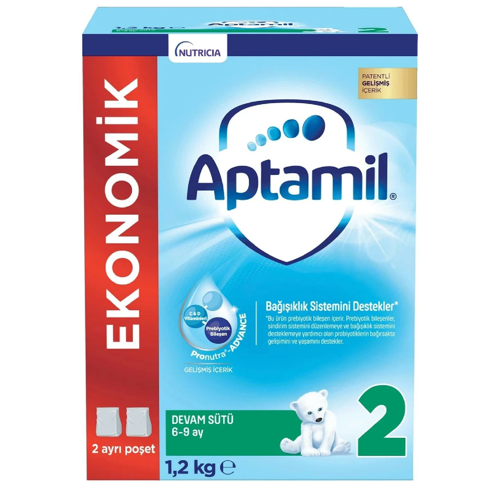 Aptamil 2 Devam Sütü 1200 gr