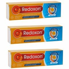 Redoxon Üçlü Etki C Vitamini D Vitamini Çinko Efervesan 15 Tablet 3 ADET
