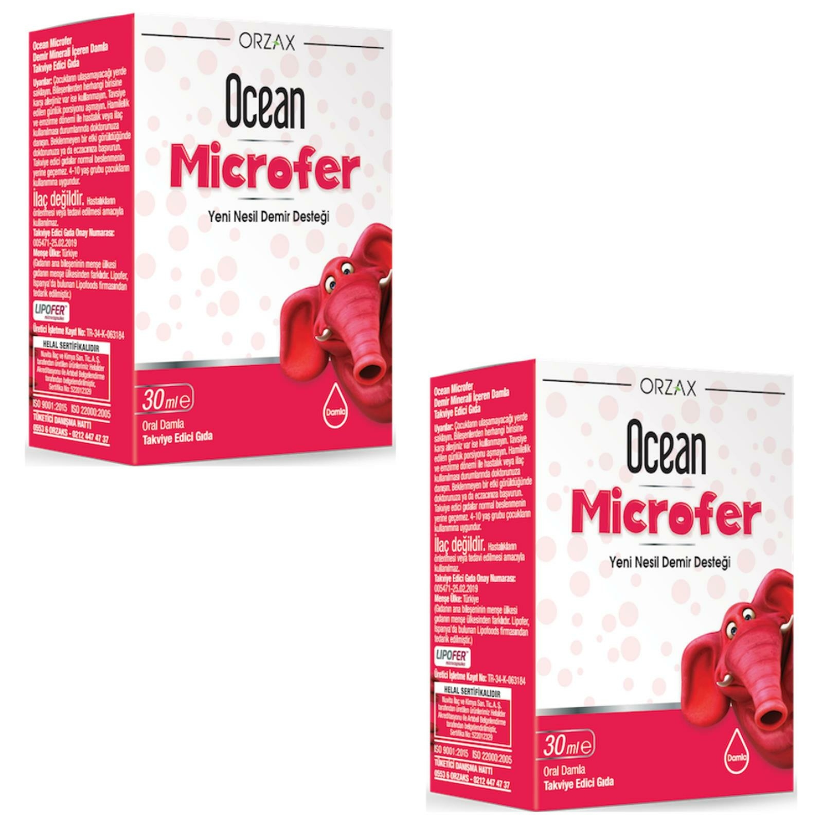 Ocean Microfer Damla 30 ml 2 ADET