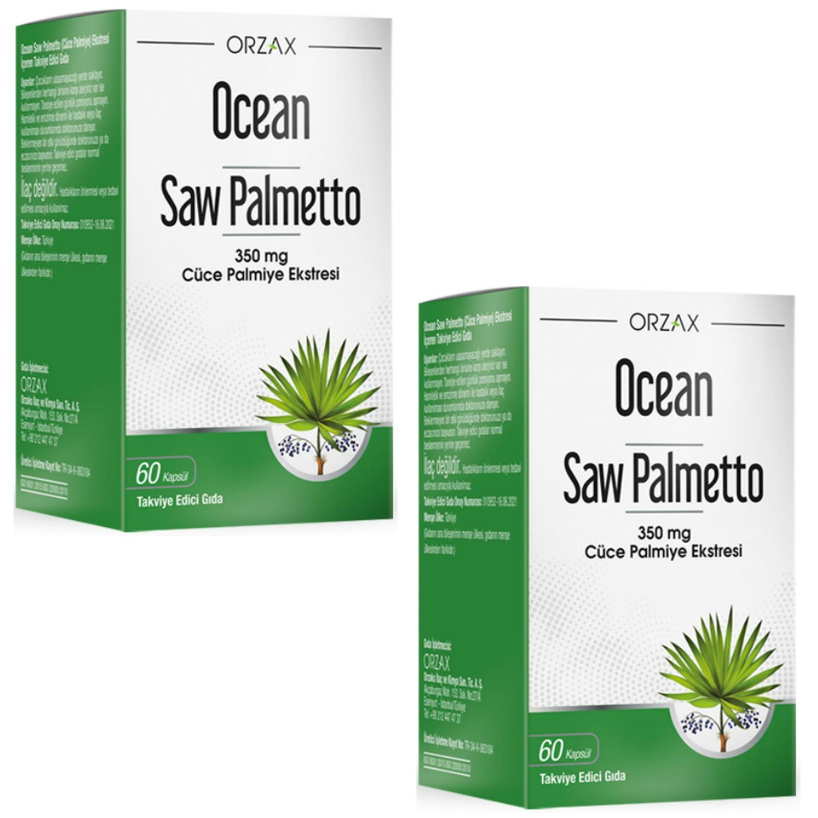 Ocean Saw Palmetto 350 mg 60 Kapsül 2 ADET