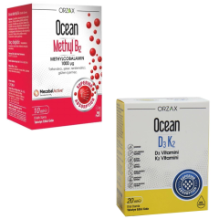 Ocean Methyl B12 Dilaltı Sprey 10 ml + Ocean Vitamin D3 K2 Damla 20 ml