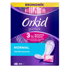 Orkid Günlük Koruma Tekli Paketlerde Normal Günlük Ped 48 li Ekonomik