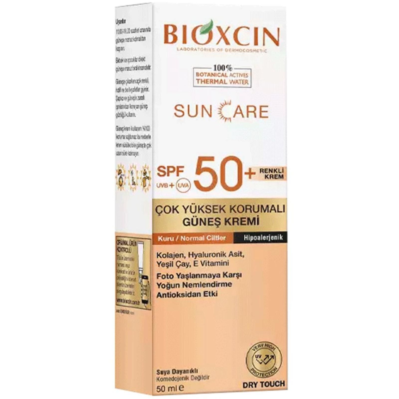 Bioxcin Sun Care Çok Yüksek Korumalı Kuru Ve Normal Ciltler İçin Renkli Güneş Kremi Spf 50+ 50 ml