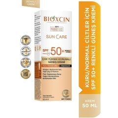 Bioxcin Sun Care Çok Yüksek Korumalı Kuru Ve Normal Ciltler İçin Renkli Güneş Kremi Spf 50+ 50 ml