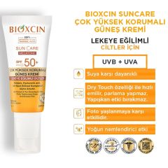 Bioxcin Sun Care Çok Yüksek Korumalı Lekeli Ciltler İçin Güneş Kremi Spf 50+ 50 ml