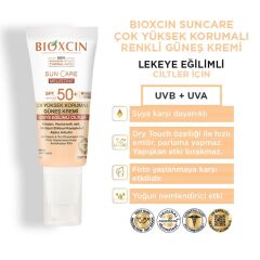 Bioxcin Sun Care Çok Yüksek Korumalı Lekeli Ciltler İçin Renkli Güneş Kremi Spf 50+ 50 ml