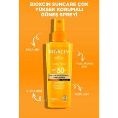 Bioxcin Sun Care Çok Yüksek Korumalı Tüm Ciltler İçin Güneş Spreyi Spf 50+ 200 ml