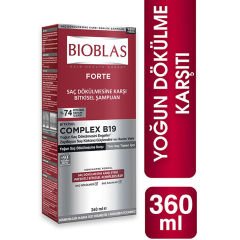 Bioblas Forte Complex B19 Yoğun Saç Dökülmelerine Karşı Bitkisel Şampuan 360 ml