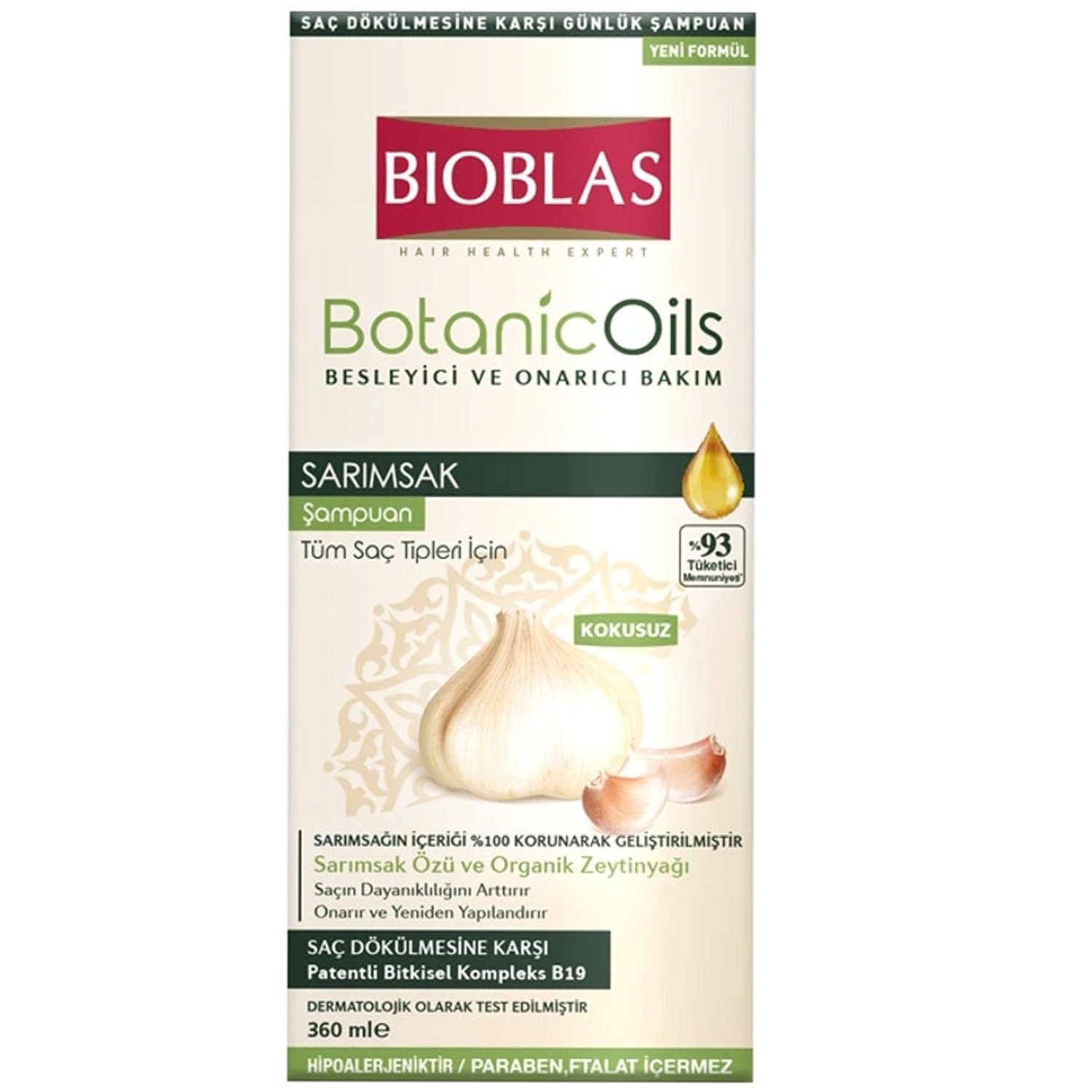 Bioblas Botanic Oils Sarımsak Şampuanı 360 ml