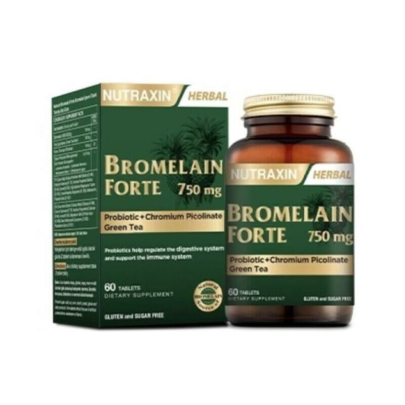 Nutraxin Bromelain Forte 750 mg 60 Tablet