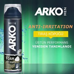 Arko Men Anti-Irritation Tahriş Önleyici Tıraş Köpüğü 200 ml 3 ADET