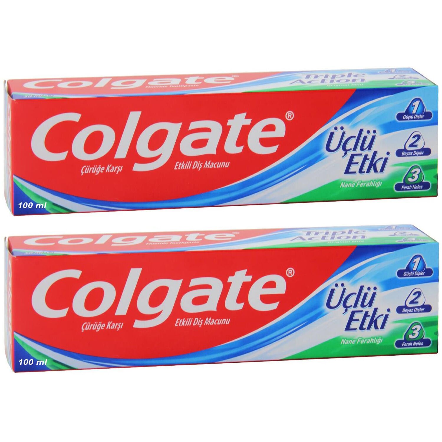 Colgate Üçlü Etki Diş Macunu 100 ml + 100 ml