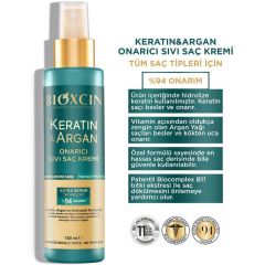 Bioxcin Keratin Ve Argan Onarıcı Sıvı Saç Bakım Kremi 150 ml