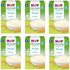 Hipp Organik Pirinçli Tahıl Bazlı 4+ Ay Kaşık Maması 200 gr 6 ADET